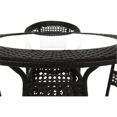 Set de gradina masa 4 scaune maro GETON [2]