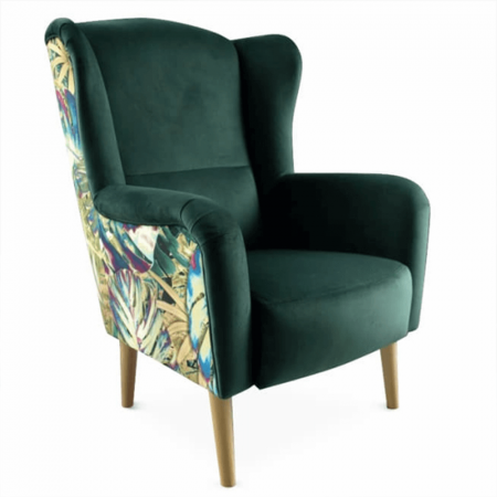 Mobilier - Fotoliu lemn tapitat pattern BELEK