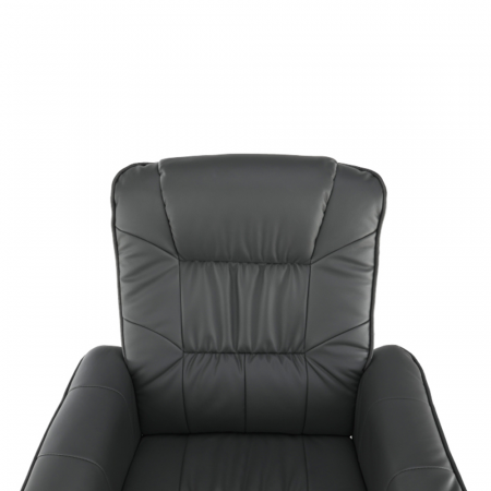 Fotoliu relaxant imitatie piele cu taburet LERATO [11]