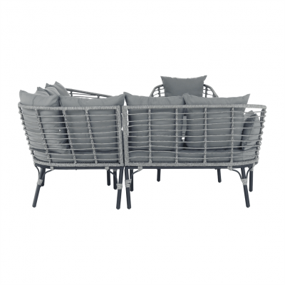 Set de gradina din 3 piese rattan gri MAUDAN [6]