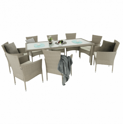 Mobilier de exterior - Set de gradina din 9 piese MENIBOR