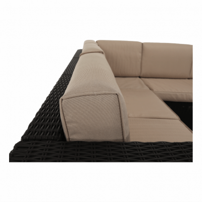 Set de gradina din rattan 2 piese maro/bej MERIZ [3]