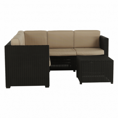 Set de gradina din rattan 2 piese maro/bej MERIZ [8]