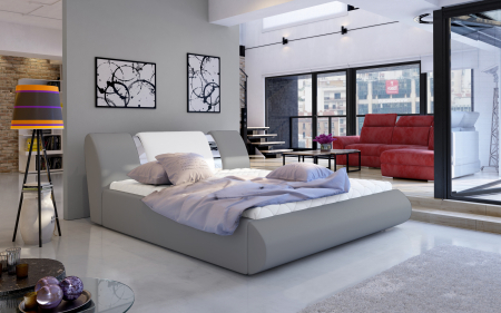 Mobilier - Pat tapitat somiera rabatabila  FLAVIO 140x200