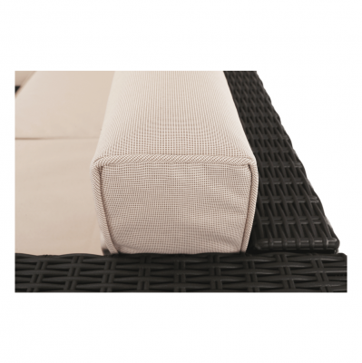 Set de gradina din rattan 3 piese maro/bej RODEN [9]
