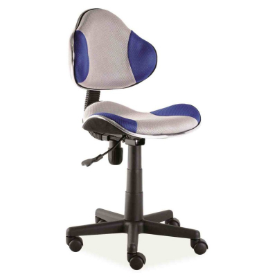 Scaun birou copii mesh SL QG2 albastru - gri [1]