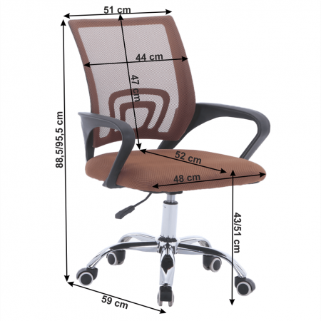 Scaun birou rotativ tapitat DEX2 NEW [1]