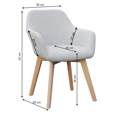 Scaun de dining tapitat CLORIN NEW [4]