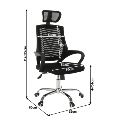 Scaun de birou rotativ tapitat IMELA TYP 1 [4]