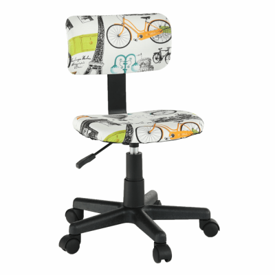 Scaune birou copii - Scaun de birou rotativ tapitat KIDS
