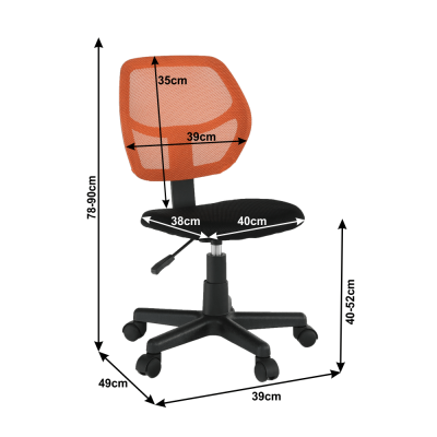 Scaun de birou rotativ tapitat MESH [2]