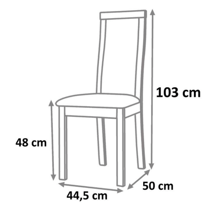 Scaun de dining sezut tapitat DESI [4]