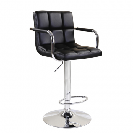 Scaune bar - Scaun inalt de bar reglabil pe inaltime tapitat LEORA 2 NEW