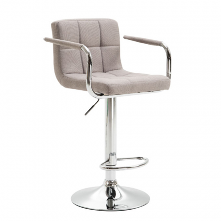 Scaune - Scaun inalt de bar reglabil pe inaltime tapitat LEORA 2 NEW