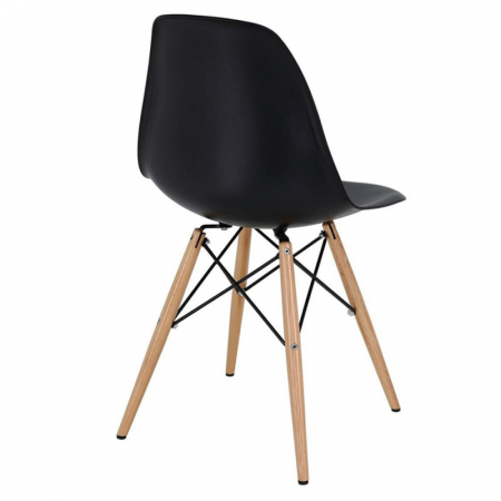 Scaun lemn masiv scoica plastic SL Enzo [2]