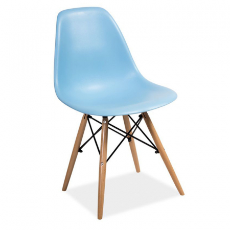 Scaune living - Scaun lemn masiv scoica plastic SL Enzo