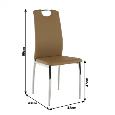 Scaun de dining tapitat ERVINA [6]