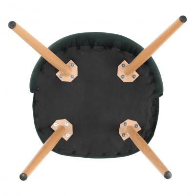 Scaun tapitat cadru metalic FLUFFY [4]