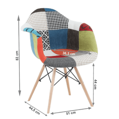 Scaun de dining tapitat TOBO 3 NEW [5]