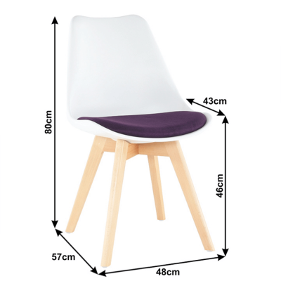 Set 2 scaune dining tapitate DAMARA [7]