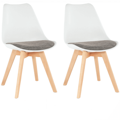 Scaune - Set 2 scaune dining tapitate DAMARA