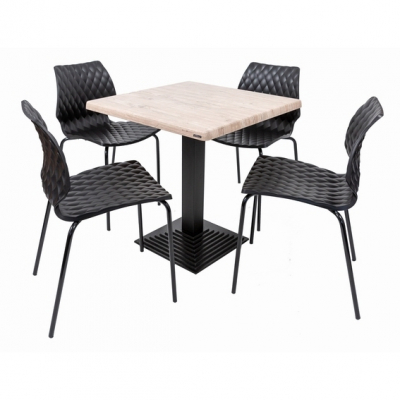 Seturi - Set terasa outdoor masa BOSTON WASHINTON PINE 70x70 cu scaune UNI 550