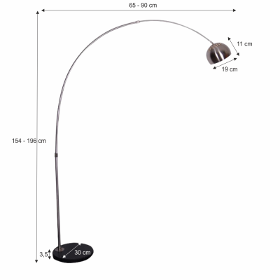 Lampa de podea semicerc CINDA TYP 15 F1034-S [1]