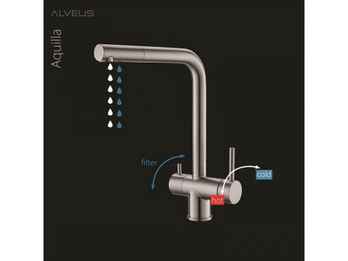 Baterie Aquila inox satinat [2]