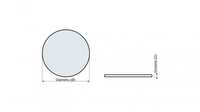 Blat pentru masa Ø 700 mm, Gri casmir U702 ST9 [2]
