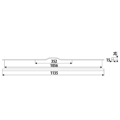 Maner metalic negru structurat UA130 [4]