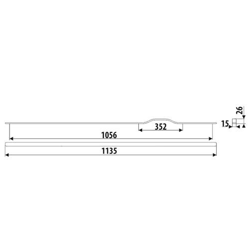 Maner metalic negru structurat UA131 [2]