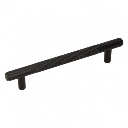 Manere mobilier - Maner metalic cu striatii negru supermat RE32