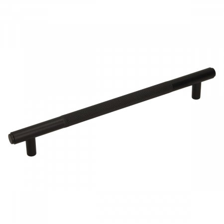 Manere mobilier - Maner metalic cu striatii negru supermat RE32