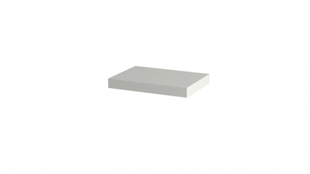 Mobilier - Polita decorativa 350x250x36 mm, Alb Alpin W1100 ST9, grosime 36 mm