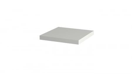 Piese auxiliare - Polita decorativa 400x400x36 mm, Alb Alpin W1100 ST9, grosime 36 mm