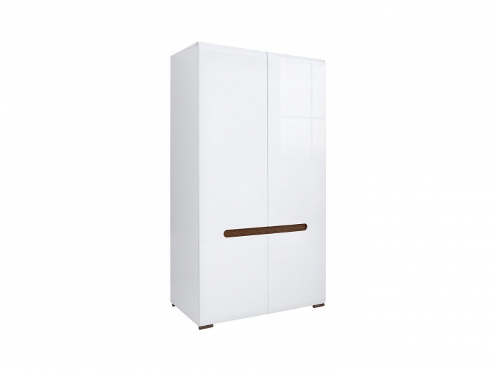 Azteca Dulap SZF2D, front MDF culoare alb lucios, 105/60/210cm. [2]