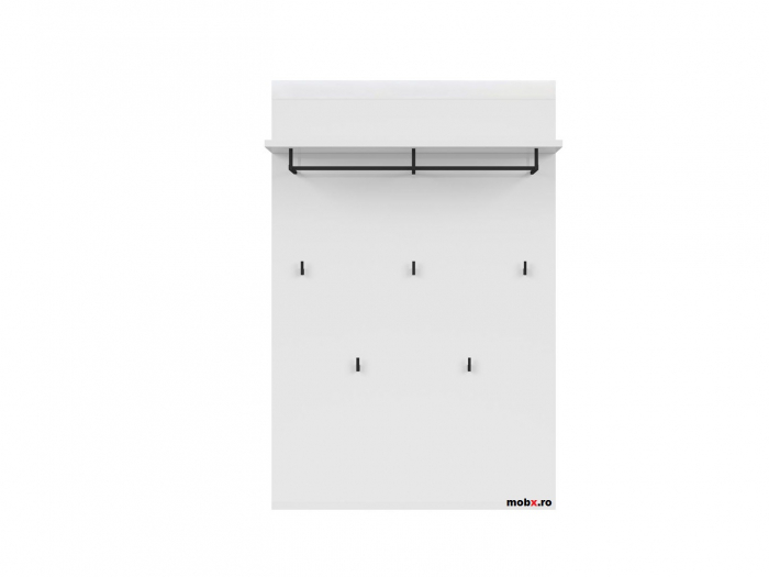 Azteca, Hol Set-A, front MDF, alb lucios, (L/ad./h):150/38/210 cm. [10]
