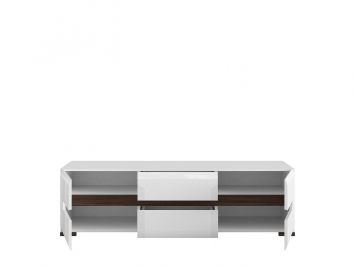 Azteca, Living Set-A, front MDF, alb lucios, (L/ad./h):300/47/210 cm. [9]