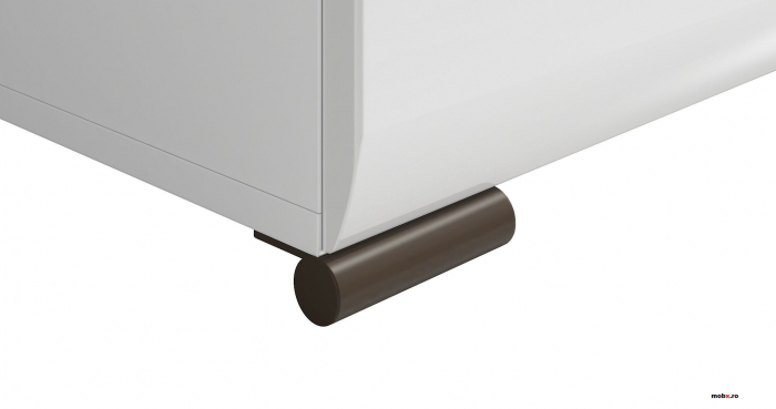 Azteca Noptiera KOM2S cu 2 sertare, front MDF culoare alb, 50/41/43 cm. [5]