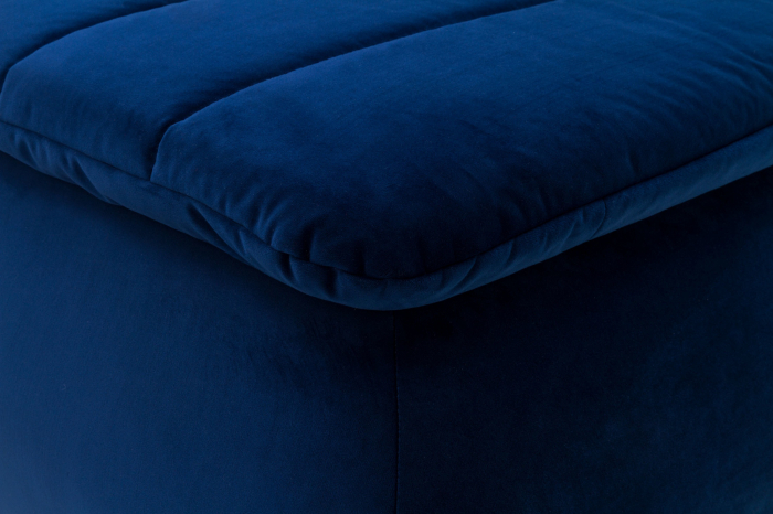 Canapea HARRY, 3 locuri extensibila cu functie de somn, relaxare si depozitare, stofa blue Riviera 81 , 208x96x102, ext.200x160cm [7]