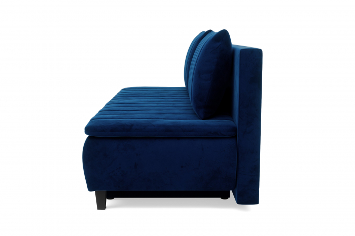 Canapea HARRY, 3 locuri extensibila cu functie de somn, relaxare si depozitare, stofa blue Riviera 81 , 208x96x102, ext.200x160cm [3]