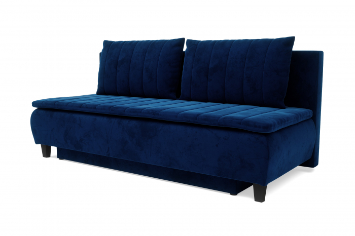 Canapea HARRY, 3 locuri extensibila cu functie de somn, relaxare si depozitare, stofa blue Riviera 81 , 208x96x102, ext.200x160cm [3]