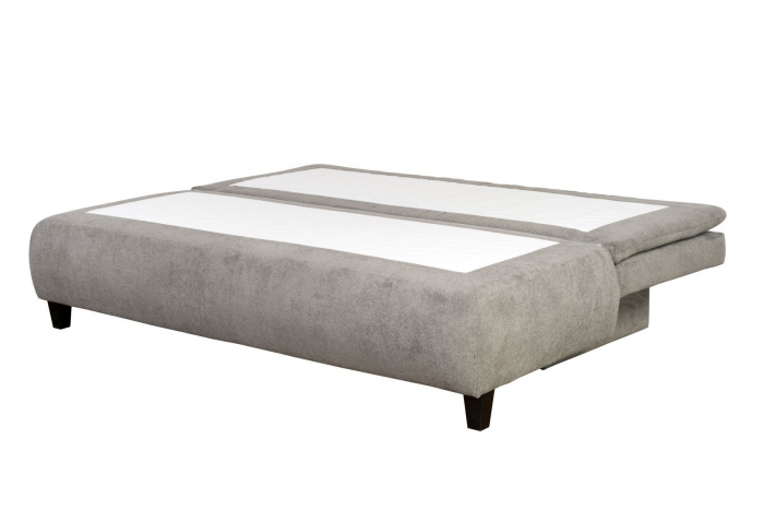 Canapea HARRY, 3 locuri extensibila cu functie de somn, relaxare si depozitare, stofa gri Bonn 91 , 208x96x102, ext.200x160cm [3]
