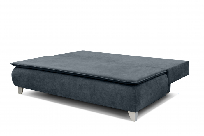 Canapea MONA, 3 locuri extensibila cu functie de somn, relaxare si depozitare, stofa gri Rico 14, 208x108x100, ext.200x160cm [3]