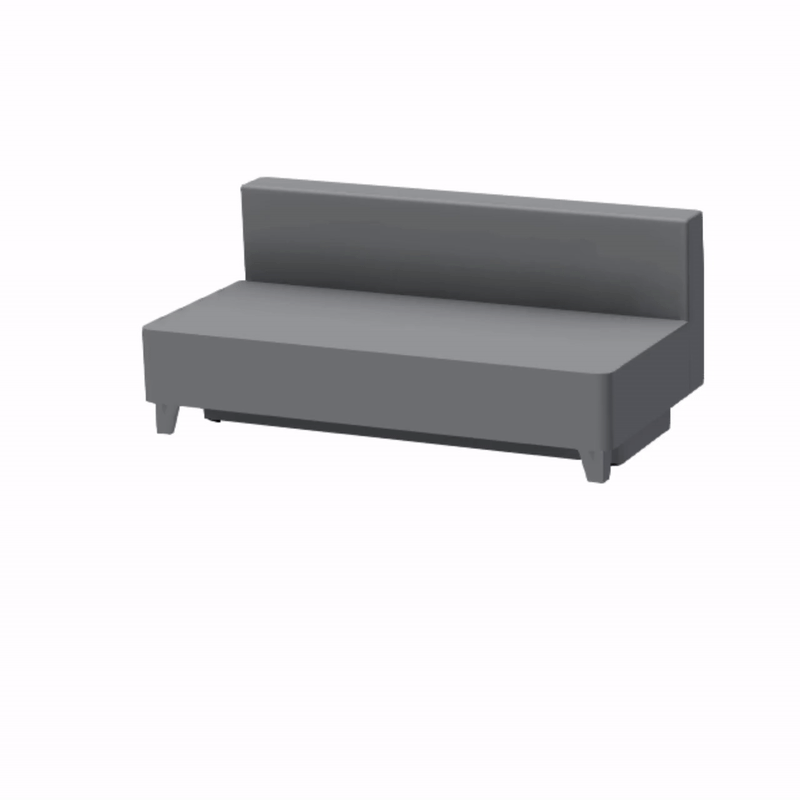 PALERMO, Canapea extensibila, 3 locuri cu functie somn, relaxare si depozitare, stofa gri Soro 90 , 208x96x(83-96), ext.200x160cm [8]