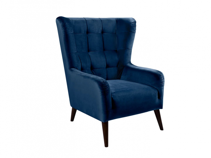 CASEY, Fotoliu cu functie relaxare, stofa blue Rain 22, 94x86x107cm [2]