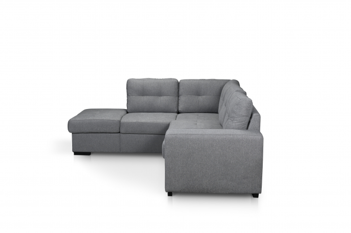 Coltar Cotta Minimaxx MM289 PIANO OTM/BK KL-2F pentru living, stanga, extensibil cu functie somn, stofa gri deschis G002, 248x213x(73-89), ext.200x138cm [2]