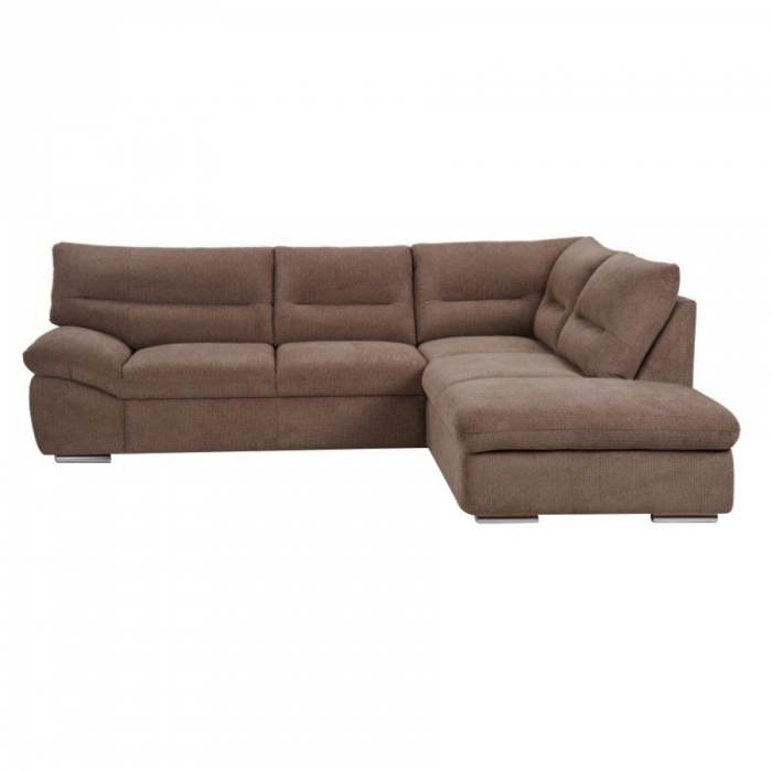 Coltar extensibil WILLIAM 2F-OTM/BK, stofa F003 maro deschis, dreapta, 268x216x87, ext.183x123cm. [2]