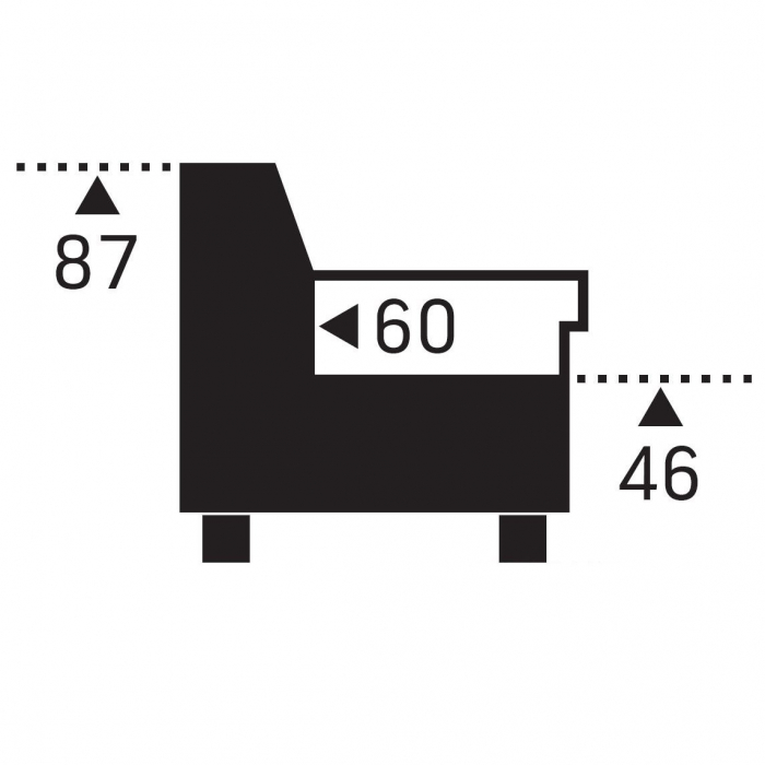 Coltar Living extensibil WILLIAM OTM/BK-2F, stofa G003 gri antracit,stanga, 268x216x87, ext.183x123cm. [14]