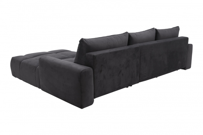 Coltar Living ATLANTIC, extensibil cu functie somn, dreapta, stofa gri  Element 01, 304x216x92, ext.252x132cm [4]
